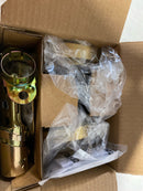Kwikset 258RDT-4S.STRKP Uptown Low Profile Single Cylinder Deadbolt with SmartKey Technology - Satin Brass