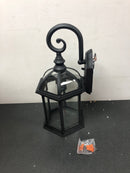 Progress Lighting P560322-031 Dillard 16" Tall Outdoor Wall Sconce with Clear Glass Shade - Textured Black