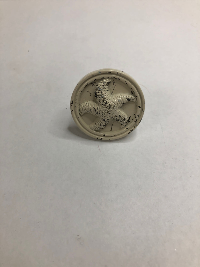 Liberty Hardware PBF657C-254-C Seaside Cottage 1-7/16 Inch Mushroom Cabinet Knob - Vintage Antique White