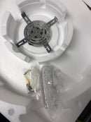 Antoine HD-FSD-32 20 in. LED Indoor White Ceiling Fan with Dimmable Lighting Low Profile Flush Mount Ceiling Fan with Remote