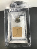 Home decorators collection HD-1549-I Walden Forge 1-Light Black Frame Pendant with Antique Brass Socket