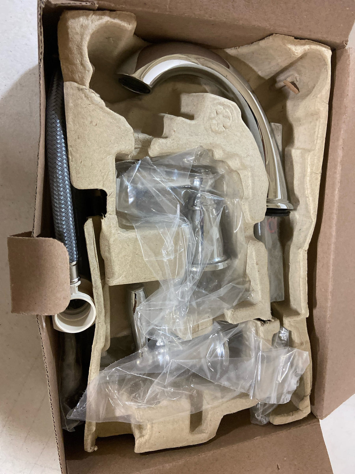 Moen Brantford Chrome Two-Handle High Arc Widespread Bathroom Sink Faucet for 3-Hole Setups with Valve Included, TV6620