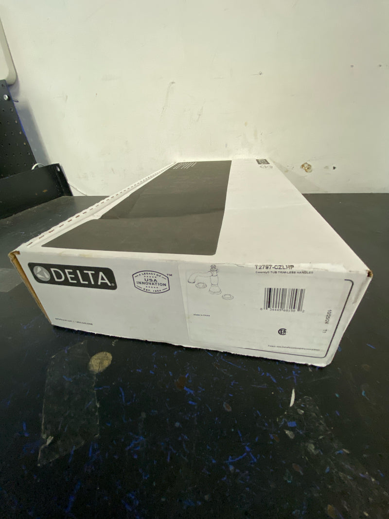 Delta T2797-CZLHP Cassidy Gold 2-Handle Deck-Mount Roman Tub Faucet Trim Kit in Champagne Bronze (Valve and Handles Not Included)