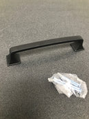 Amerock | Cabinet Pull | Matte Black | 5-1/16 inch (128 mm) Center-to-Center | Ville | 1 Pack | Drawer Pull | Cabinet Handle | Cabinet Hardware