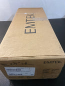 Emtek 1L1R55US14 RH Brass Modern Door Configuration 5 Inactive Multi Point Trim with European Cylinder Below Handle - Polished Nickel ASTON LEVER