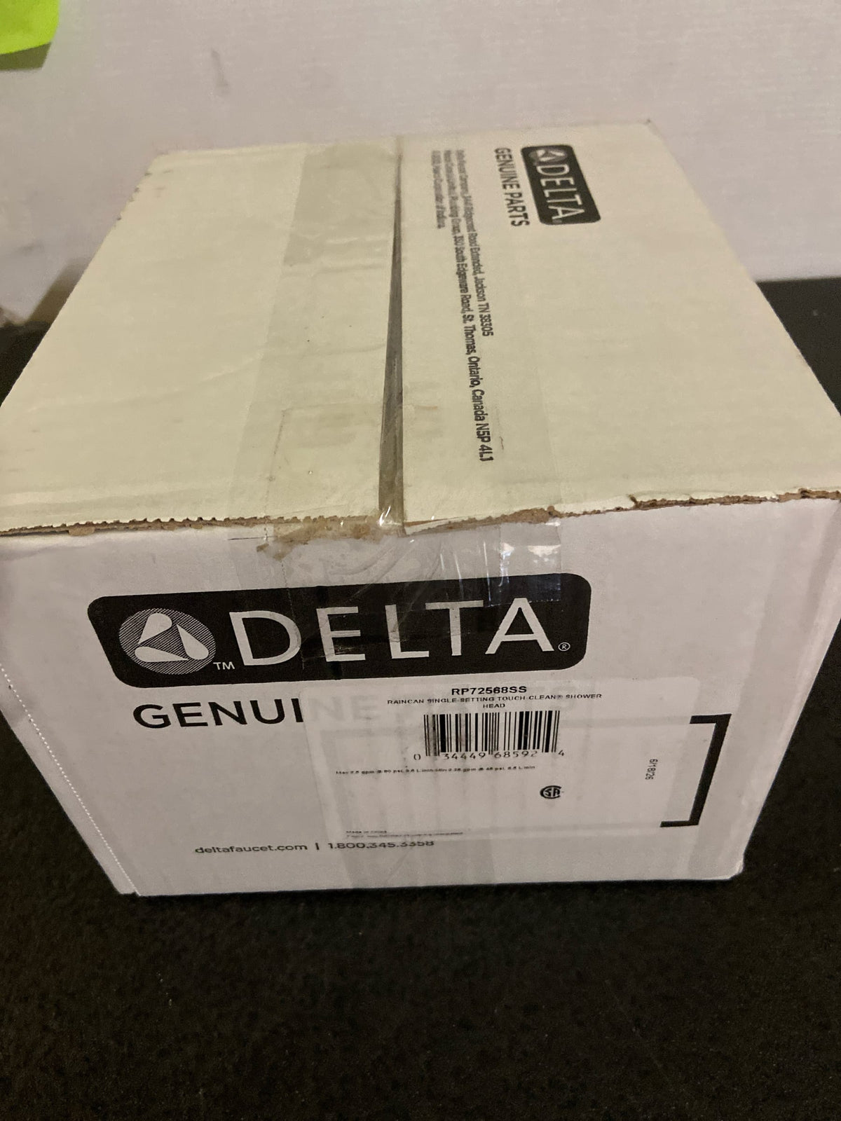 Delta RP72568SS Universal Showering 2.5 GPM Contemporary Single Function Shower Head - Brilliance Stainless