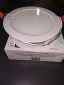 Simply Conserve L12-DLR6-27/50-D-ADJ 6" Integrated LED 12W Flat Canless Recessed Trim - IC Rated - White