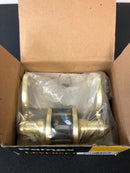 Pamex Solid Brass Privacy Door Lever Set from the Savannah Collection - Polished Brass