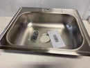 Elkay D125211 Dayton 25" Drop In Single Basin Stainless Steel Kitchen Sink - 1 Faucet Hole