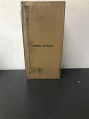 Rrtyo 81010000032828 2-Light Matte Black Square Aluminum Outdoor Wall Lantern Sconce