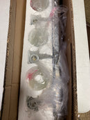 Kira Home Armada 48" 6-Light Modern Vanity/Bathroom Light with Brushed Nickel Finish and Frosted Glass Shades