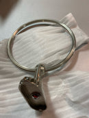 Alno A8540-SN Ribbon & Reed 7 Inch Diameter Towel Ring - Satin Nickel