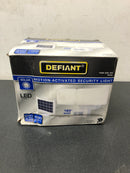 Defiant DFI-0654-WH 1000 Lumens 180° White Solar Powered Motion Activated Outdoor Integrated LED Flood Light