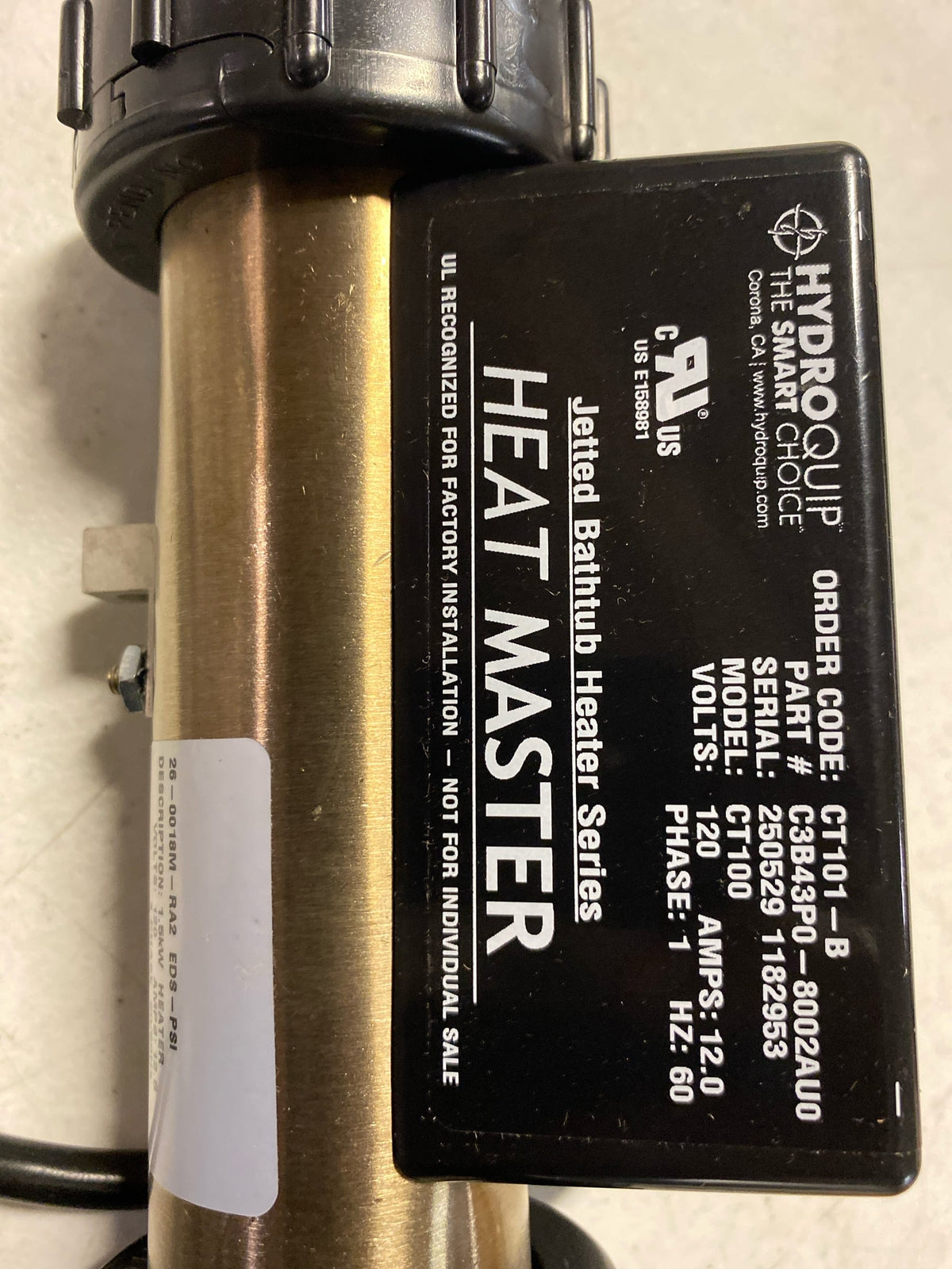 Signature Hardware SHPRESSHTR In Line Heater - Tub Accessory - brass