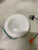 HALO 4 inch LED Recessed Light Trim with 5 Selectable Color Temperatures, Dimmable Can Light for Ceiling Retrofit LT4069FS1EWHR
