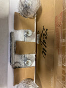 Jazava HDZJF63B-4W CH 27.3 in. 4 Light Chrome Vanity Light with Hammered Glass Shade