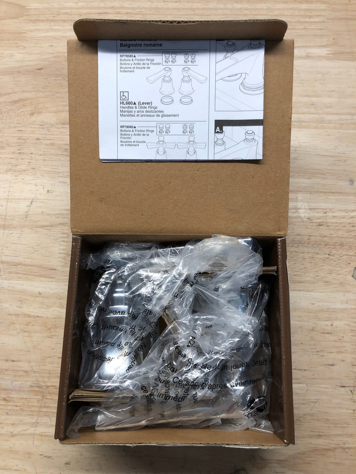 Brizo HL660-PC Rook Roman Tub Lever Handle Kit - Chrome