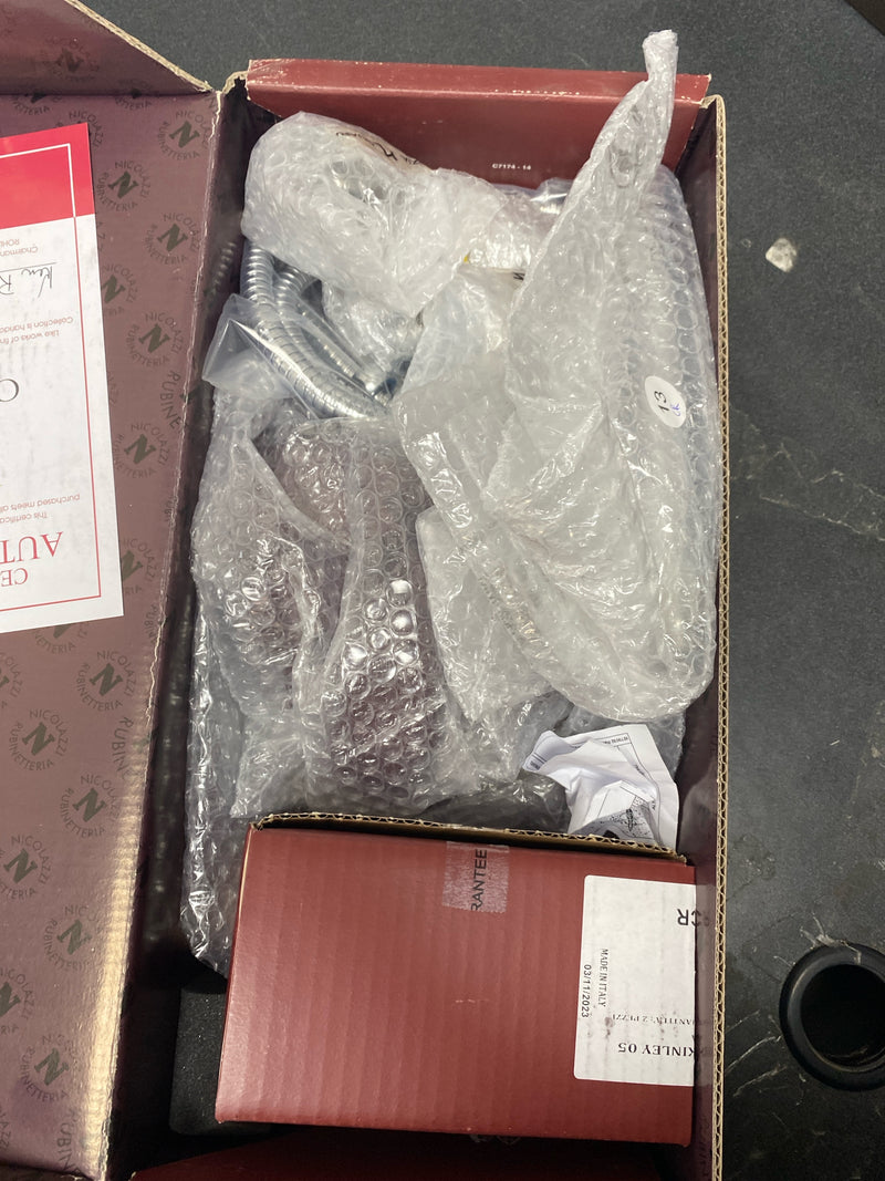 Rohl A2202LMAPC Lombardia Wall Mounted Tub Filler with Built-In Diverter - Includes Hand Shower - Polished Chrome