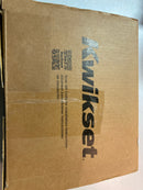 Kwikset Halifax Square Matte Black Hall/Closet Passage Door Lever