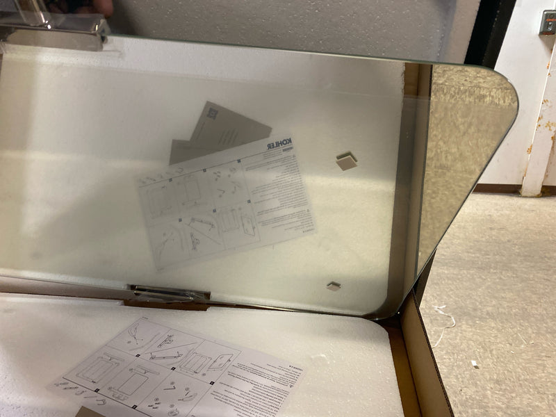 Kohler K-34969-SN Castia by Studio McGee 19-1/2" W x 29-1/2" H Transitional Rectangular Metal Frameless Bathroom Wall Mirror - Vibrant Polished Nickel