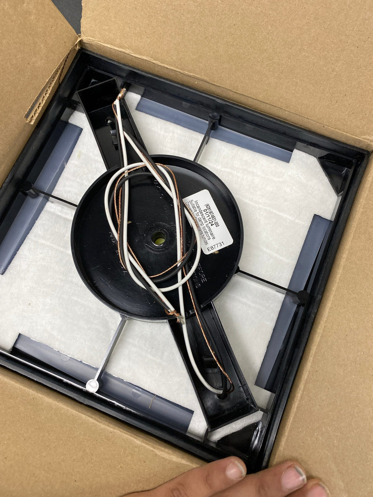 Progress Lighting P5745-31 2 Light Flush Mount Outdoor Ceiling Fixture - 10" Wide - Black