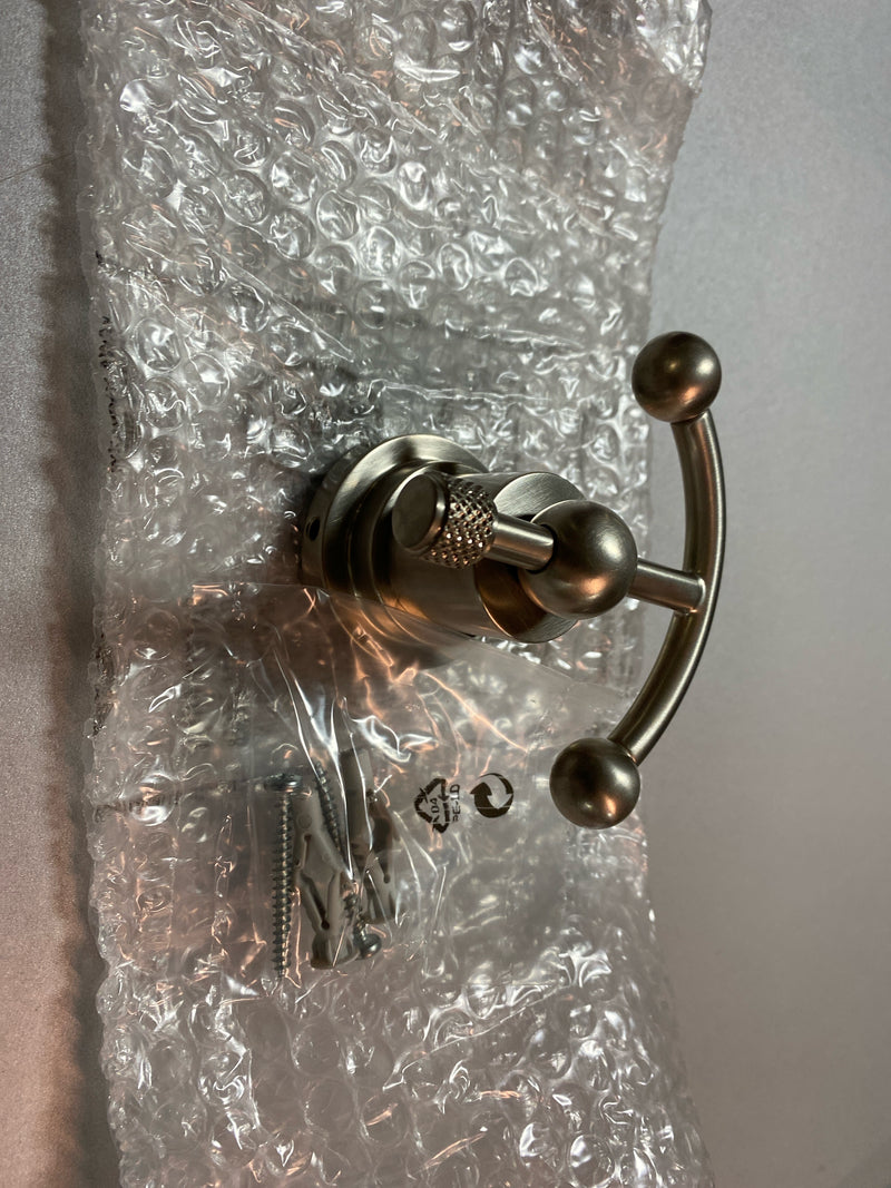 Rohl A1481IWSTN Campo Double Robe Hook - Satin Nickel