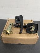 Emtek 510TRTUS19 Triton Brass Modern Passage Leverset - Flat Black