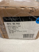 Baldwin 5015190PASS 5015.Pass 5015 Passage Door Knob Set with 5048 Rose from The Estate Collection