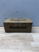 Kwikset 740PSKSQT-4S Pismo Single Cylinder Keyed Entry Door Knob Set with Square Rose and SmartKey - Satin Brass