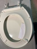 Kohler K-20111-96 Brevia Round Toilet Seat with Grip-Tight Bumpers, Quiet-Close Seat, Quick-Attach Hardware, Biscuit