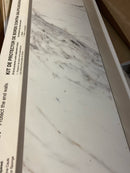 Hampton bay 16737119994925 Hampton Bay Calcutta Marble Endsplash Kit for Laminate Countertop with Full-Wrap Ogee Edge and Loose Backsplash