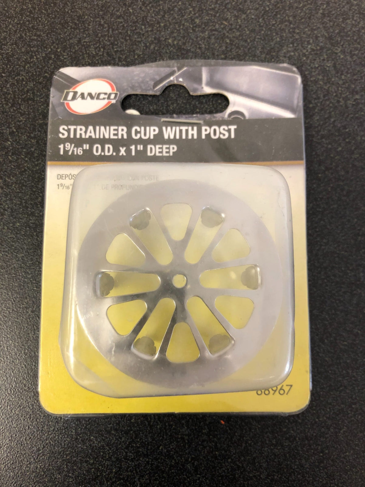 Danco 1-7/8 in. Basket Strainer with Post in Chrome