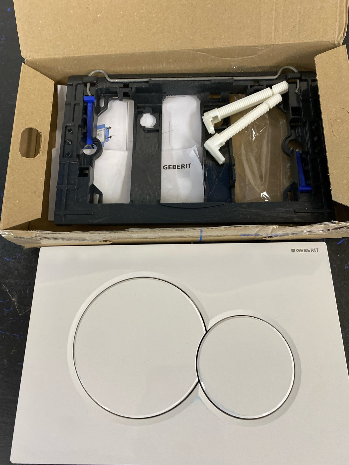Geberit 115.770.11.5 Sigma 01 Dual Flush 1.6 / .8 GPF Actuator Plate - Alpine White
