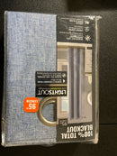 Lightsout with enershield technology HDFAIRFAX-400-470 Fairfax Blue 38 in. W x 95 in. L Grommet 100% Blackout Curtain (Single Panel)
