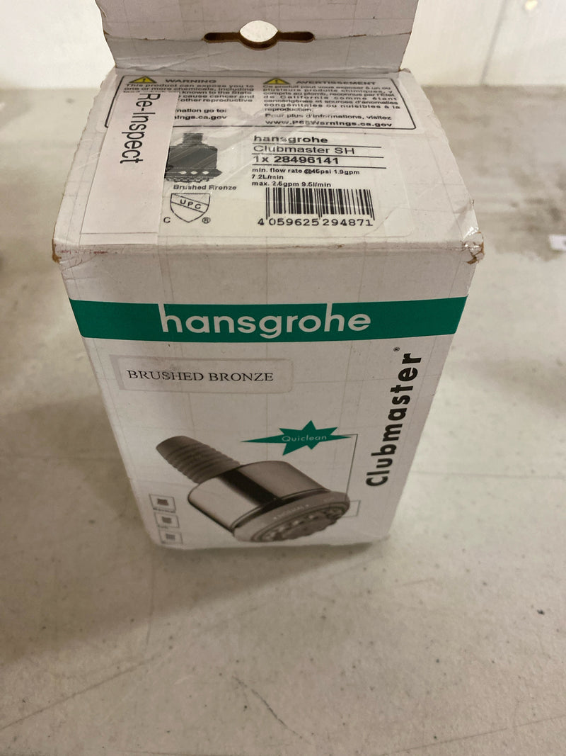 Hansgrohe 28496141 Clubmaster 2.5 GPM Multi Function Shower Head - Brushed Bronze
