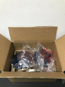 Hampton bay HD-8002 CB-BN Glenhurst 2-Light Cobalt and Brushed Nickel Industrial Farmhouse Bathroom Vanity Light Fixture with Metal Shades