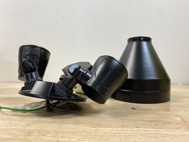 Defiant 17000162 PAR 180° Black Motion Sensor Wired Outdoor Exterior 2-Head Dusk-to-Dawn Security Flood Light