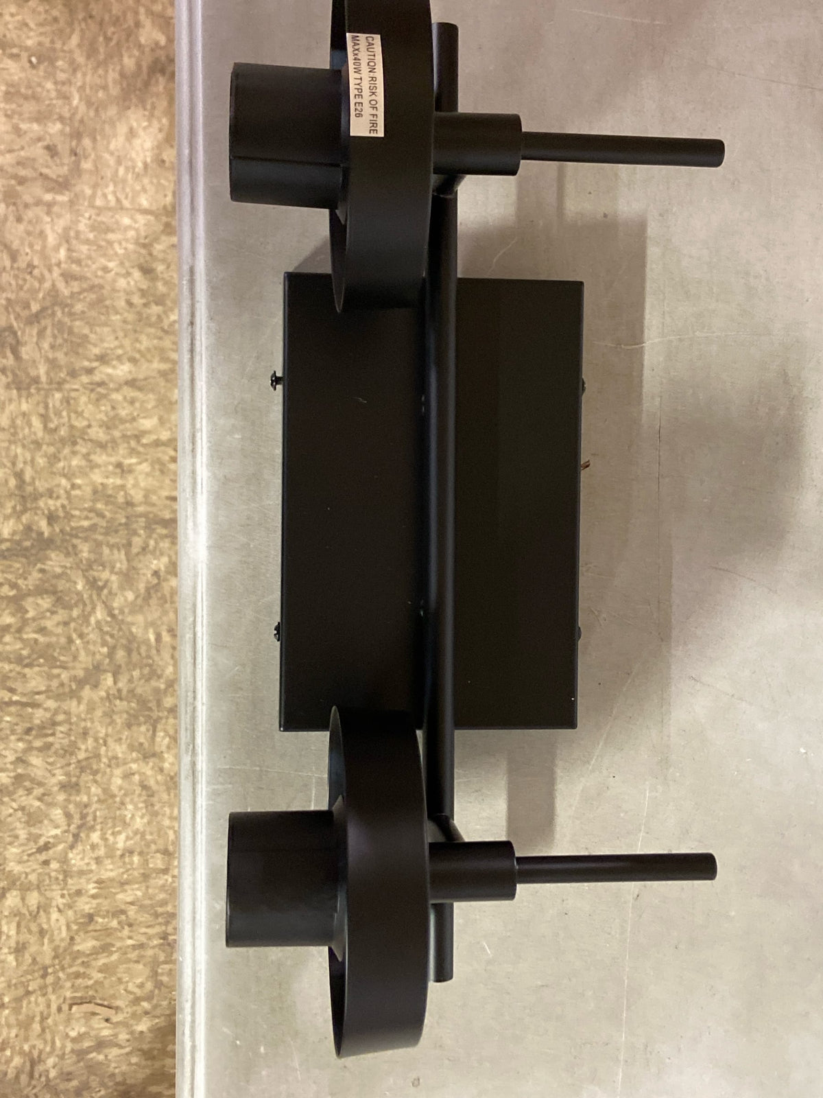 Elegant Lighting LD7319W14BLK Taryin 2 Light 14" Wide Vanity Light - Black / Clear
