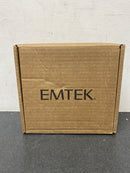 Emtek C5109STUUS19 Stuttgart Passage Door Lever Set with Disk Rose and CF Mechanism from the Brass Modern Collection - Flat Black