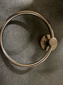 Signature Hardware SHLETRGM Lexia 6-1/2" Wall-Mounted Towel Ring - Gunmetal