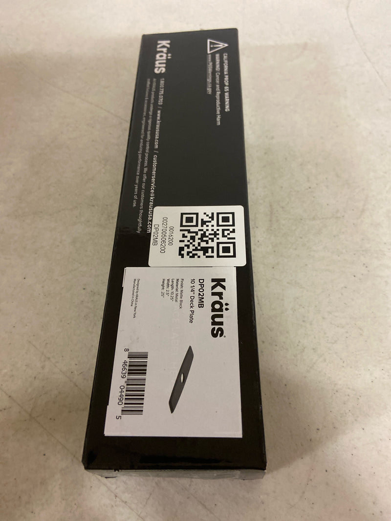 Kraus DP02MB 2-1/2" Escutcheon Plate - Matte Black