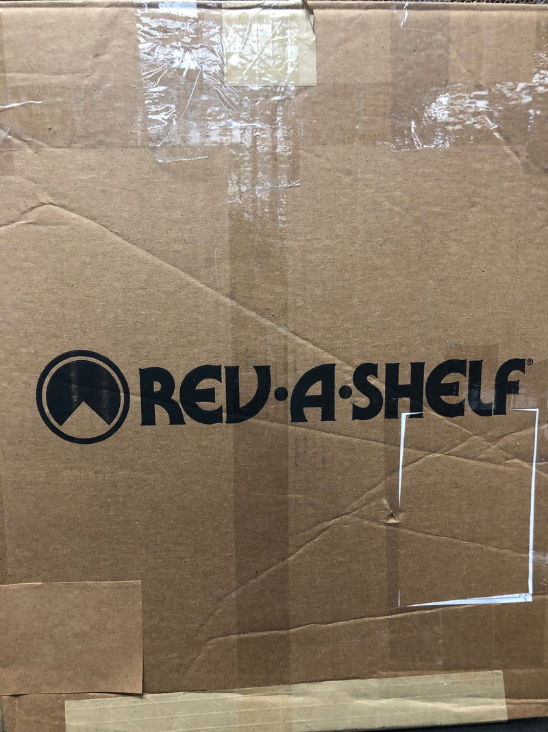 Rev-A-Shelf 3471-24-11-52 Value Line 24 Inch Pie Cut Single Shelf Lazy Susan with Hub Insert - White