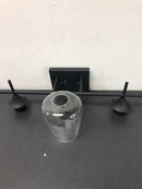 Merra HCF-2803-00-BNHD-1 3-Light Matt Black Bathroom Vanity Light with Clear Glass Shades