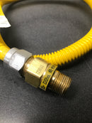 Brasscraft CSSC65TE-48 X5 1/2 in. MIP x 1/2 in. FIP x 48 in. Gas Connector (1/2 in. OD) w/Safety+Plus2 Thermal Excess Flow Valve (106,000 BTU)