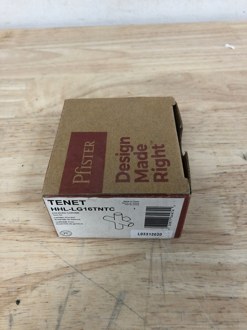 Pfister HHL-LG16TNTC Tenet Single Cross Handle for Shower Column - Polished Chrome