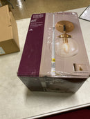 Home decorators collection TNP1475 1-Light Matte Black and Antique Gold Wall Sconce