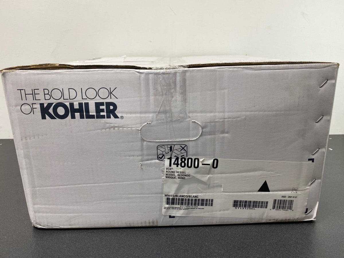Kohler K-14800-0 Vox 15-1/2" Vessel Sink with Overflow - White