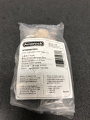 Amerock BP36680BCRBGL Overton 1-3/8 Inch Rectangular Cabinet Knob - Black Chrome / Brushed Gold