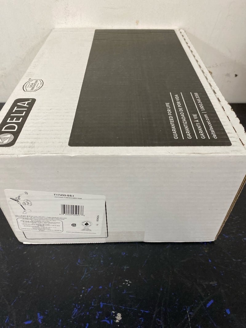Delta T17433-SS-I Kayra Monitor 17 Series Dual Function Pressure Balanced Tub and Shower with In2ition and Integrated Volume Control - Less Rough-In Valve - Brilliance Stainless