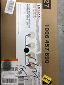 Hampton bay HD-1862BNBK Vista Heights 4-Light Brushed Nickel and Matte Black Bathroom Vanity Light